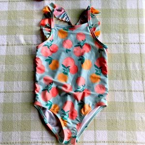 Carter’s Toddler Girls Peach ruffle one piece swim